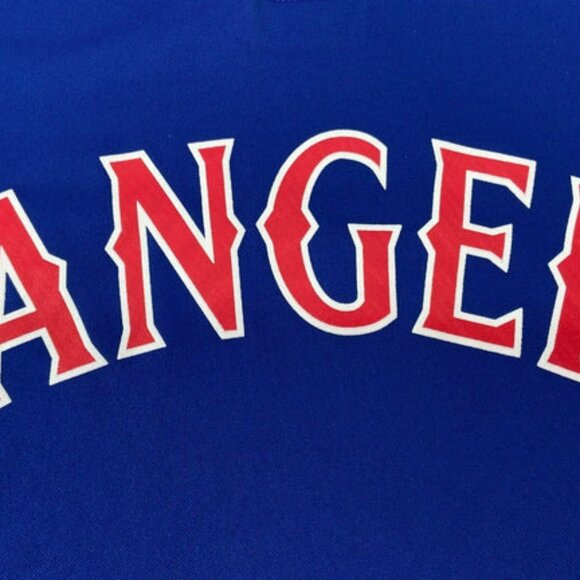 Texas Rangers 2014 MLB Youth Lg. Cool Base Blue NOS T-Shirt - Picture 2 of 6